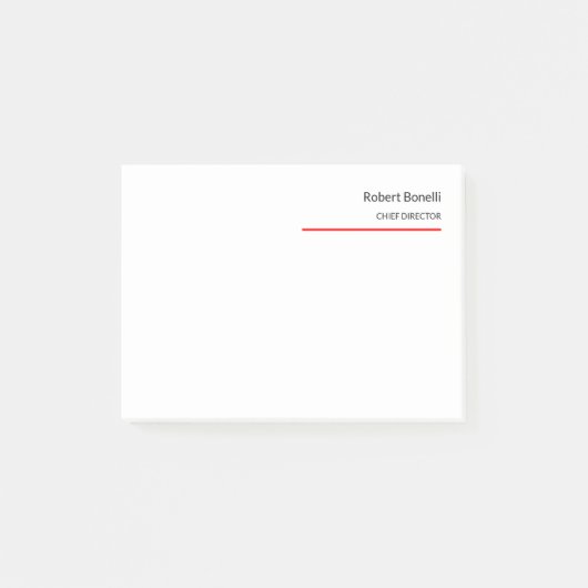 Minimale zwarte vlek post-it® notes (Voorkant)