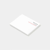 Minimale zwarte vlek post-it® notes (Schuin)