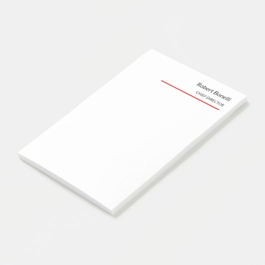 Minimale zwarte vlek post-it® notes (Schuin)