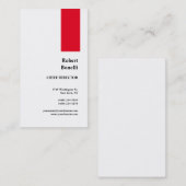 Minimale zwarte vlek visitekaartje (Voorkant / Achterkant)