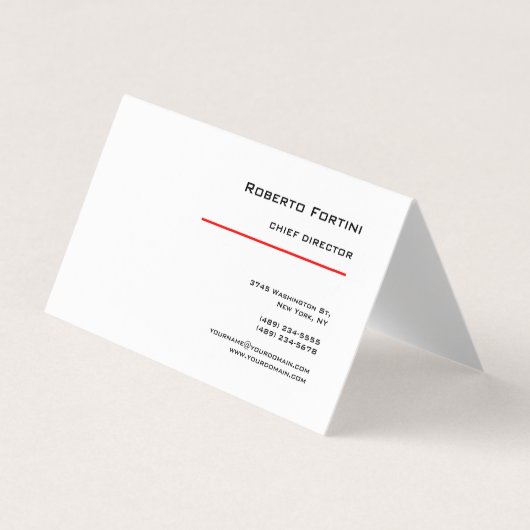 Minimale zwarte vlek visitekaartjes (Voorkant)