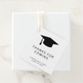 Minimale zwarte witte dop Hartelijk dank Bedankjes Labels (In situ)