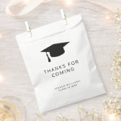 Minimale zwarte witte dop Hartelijk dank Bedankzakje (Geknipt)