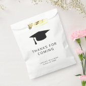 Minimale zwarte witte dop Hartelijk dank Bedankzakje (Gezegeld)