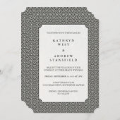 Minimale zwarte + witte kleine Japanse golven brui Kaart (Voorkant / Achterkant)