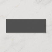 Minimale zwarte witte-Script website RSVP-kaart Mini Visitekaartje (Achterkant)