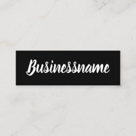 Minimale zwarte & witte trendloyaliteitskaart mini visitekaartje