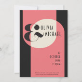 Minimale  zwarte zalmroze kaart (Voorkant)