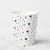 Minimale zwartwitkerstbeker papieren bekers (Voorkant)