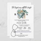 Minimalisator Boho Floral voor Afstuderen van verp Kaart (Voorkant / Achterkant)