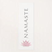 Minimalisator Lotus Flower Namaste Yoga Instructor Yogamat (Voorkant)