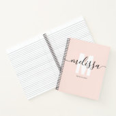 Minimalisator monogram handschrift notitieboek (Binnen)