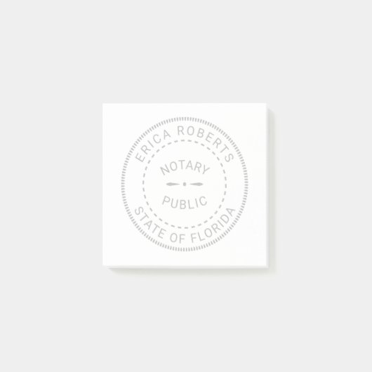 Minimalisator notaris openbare stempel post-it® notes (Voorkant)