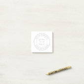 Minimalisator notaris openbare stempel post-it® notes (Op bureau)