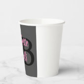 Minimalisator professionele moderne monogram papieren bekers (Links)