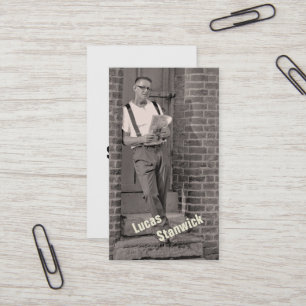 Minimalisator Sjabloon aangepaste bouwfotoinstalla Visitekaartje