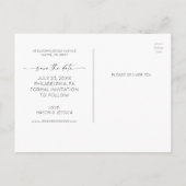 Minimalisator van het manuscript sparen het Briefk Briefkaart (Achterkant)