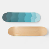 Minimalisator van het patroon van gradiëntblauwe g skateboard (Horizontaal)