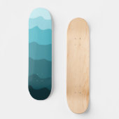 Minimalisator van het patroon van gradiëntblauwe g skateboard (Voorkant)