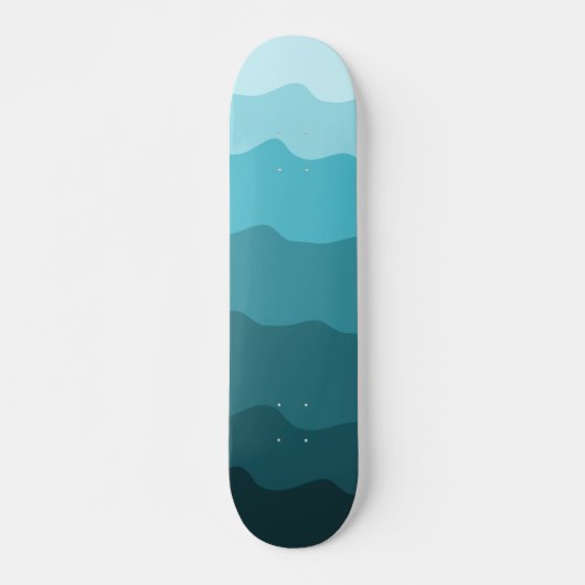 Minimalisator van het patroon van gradiëntblauwe g skateboard (Voorkant)