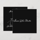 Minimalisator voor grafische opslag Datum Save The Date (Voorkant / Achterkant)