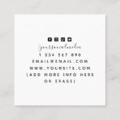 Minimalisator voor ornamental Eagle Bird Tattoo Vierkante Visitekaartje (Achterkant)