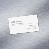 Minimalisator zwarte witte vlek magnetisch visitekaartje (Voorbeeld)