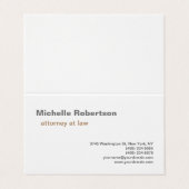 Minimalisator zwarte witte vlek visitekaartjes (Buitenkant ongevouwen)