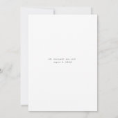 Minimaliseer de datum opslaan save the date (Achterkant)