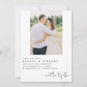 Minimaliseer de datum waarop de enige fotokaart is save the date (Voorkant)