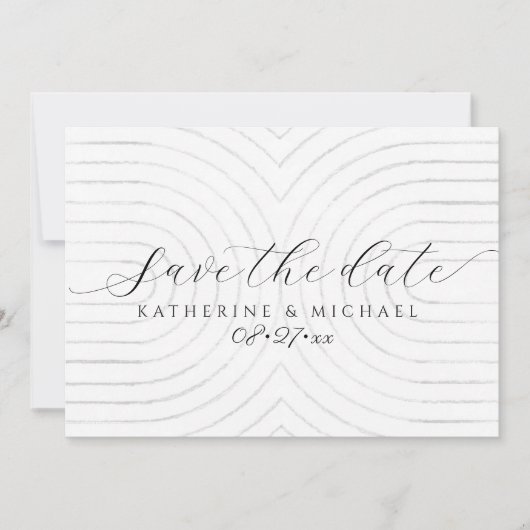Minimaliseer de datumkaart opslaan save the date (Voorkant)