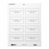 Minimaliseer het Eenvoudige Kromme Adres van de Te Etiket (Full Sheet)