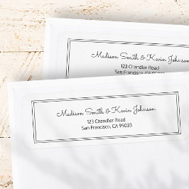 Minimaliseer het Eenvoudige Kromme Adres van de Te Etiket