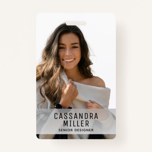 Minimaliseer uw Logo-bedrijfsidentificatie Badge (Voorkant)