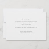 Minimaliserende Borders Fotobruiloft Save The Date (Achterkant)