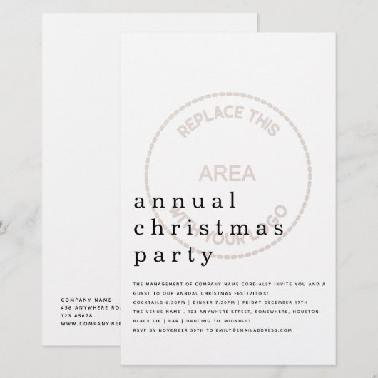 Minimaliserende budgettair medewerker feestdag (Voorkant / Achterkant)