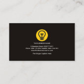 Minimaliserende Gold Electric Wave Electricia Visitekaartje (Achterkant)