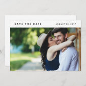 Minimaliserende Moderne Foto sparen de Datum Save The Date (Voorkant / Achterkant)