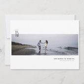 Minimaliserende Moderne Foto sparen de Datum Save The Date (Voorkant)