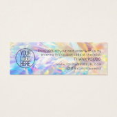 Minimaliserende Moderne Kortingen voor Bedankt van Mini Visitekaartjes (Achterkant)