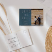 Minimaliserende Moderne Manuscript de Foto sparen Briefkaart