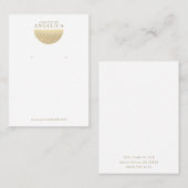 Minimaliserende oorkaart visitekaartje (Voorkant / Achterkant)