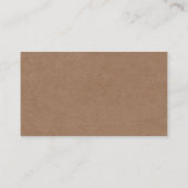 Minimaliserende Rustische Website RSVP Enclosure K Informatiekaartje (Achterkant)