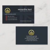 Minimaliserende Transport Route Logistics Manager Visitekaartje (Voorkant / Achterkant)