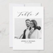 Minimaliserende trouwtafel 4 Aantal en Afbeeldinge Aankondiging (Voorkant)