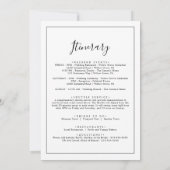 Minimaliserende Welkomstbrief en reisroute (Achterkant)