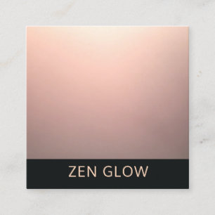 Minimaliserende Zen Glow Energy Healer Vierkante Visitekaartje