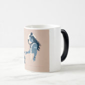 minimalism image of an ordinary person greeting go magische mok (Voorkant rechts)