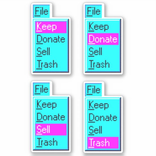 Minimalisme 95 stickerblad sticker (Voorkant)