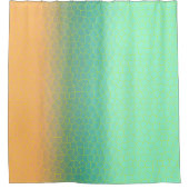 Minimalisme Abstract KunstBleek Turquoise Green Co Douchegordijn (Voorkant)